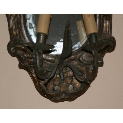  Applique miroir à 2 lumières italienne sur  Moinat SA  - Antiquités décoration