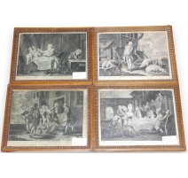 Série de 4 gravures "L'enfant prodigue"