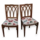 Paire de chaises Directoire recouvertes