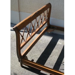Directoire-style bed with latticework at Moinat SA – Antiques and home décor