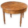  Table demi lune Louis-Philippe en noyer sur  Moinat SA  - Antiquités décoration