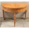  Table demi lune Louis-Philippe en noyer sur  Moinat SA  - Antiquités décoration