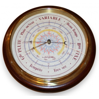 Baromètre rond LANCEL (verre fondu)