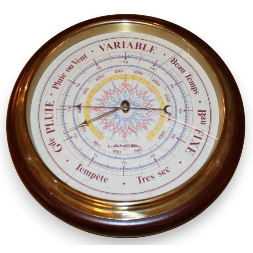 Round LANCEL barometer (cast glass) at  Moinat SA  - Antiques and decorative items