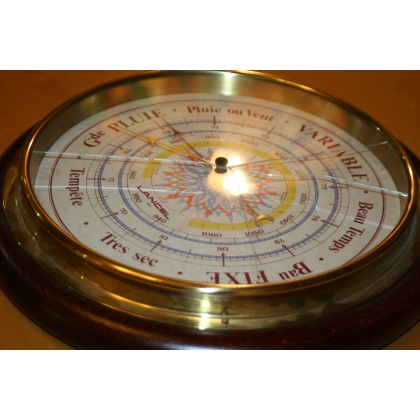 Round LANCEL barometer (cast glass) at  Moinat SA  - Antiques and decorative items