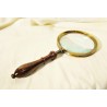 Regency-style magnifying glass with wooden handle at  Moinat SA  - Antiques and home décor
