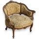 Fauteuil Napoléon III Gondole richement