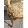 Richly decorated Napoleon III Gondola armchair from Moinat SA – Antiques and interior design