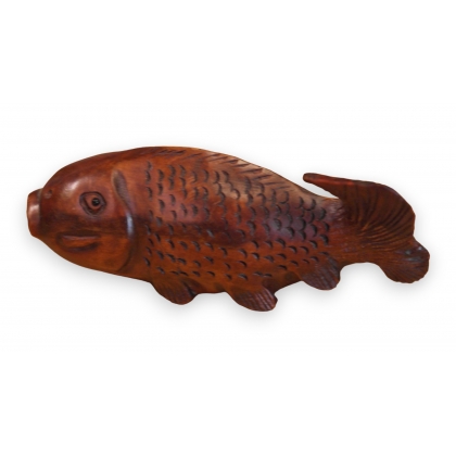 Netsuke en bois \"Poisson\" Chine