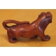 Netsuke en bois "Lion" Chine