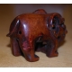 Netsuke en bois "Éléphant" Chine