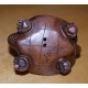 Netsuke en bois "Tortue à tête de