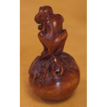 Netsuke en bois "Singe" Chine sur  Moinat SA  - Antiquités décoration