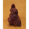  Netsuke en bois "Chien de Fö" Chine sur  Moinat SA  - Antiquités décoration