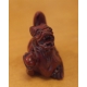 Netsuke en bois "Chien de Fö" Chine