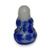 Blue overlay glass snuff box from Moinat SA – Antiques and home décor