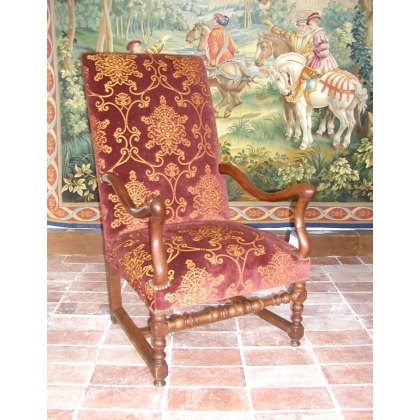 Pair of Louis XIII armchairs. From  Moinat SA  - Antiques and interior design