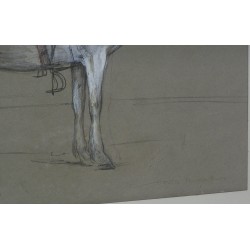 Акварель «Лошадь».  от Moinat SA  — Антиквариат и предметы интерьера —  Гуаши, акварели, пастели