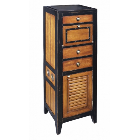  Chiffonnier de marine laqué noir avec 3 sur  Moinat SA  - Antiquités décoration