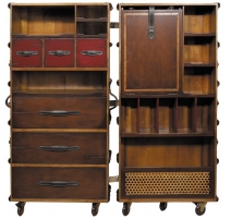 Malle secretary with 6 drawers