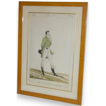 Engraving: ‘Hare-ear tie’, by Moinat SA – Antiques and decorative items – Engravings, lithographs
