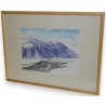 Aquarelle "Montagnes", signé JC  sur Moinat SA  - Antiquités décoration -  Gouaches, Aquarelles, Pastels