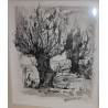  Encre de chine "Arbres" signé FLAMENT 68 sur  Moinat SA  - Antiquités décoration