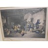 Coloured engraving entitled "Blind Man's Buff" by Moinat SA – Antiques and decorative items – Engravings, lithographs