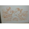 Reproduction of a red chalk drawing entitled ‘Angels’ by Moinat SA – Antiques and Decorative Arts
