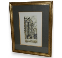 Gravure "Innsbruck Helblinghaus" signée