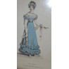Fashion engraving ‘Ball dress’ by La Belle, published by Moinat SA – Antiques and decorative items – Engravings, lithographs