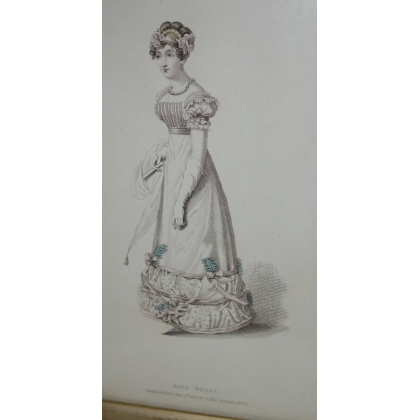 Gravure de mode "Ball dress" La Belle  sur Moinat SA  - Antiquités décoration -  Gravures, Lithos