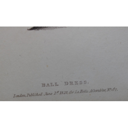 Gravure de mode "Ball dress" La Belle  sur Moinat SA  - Antiquités décoration -  Gravures, Lithos