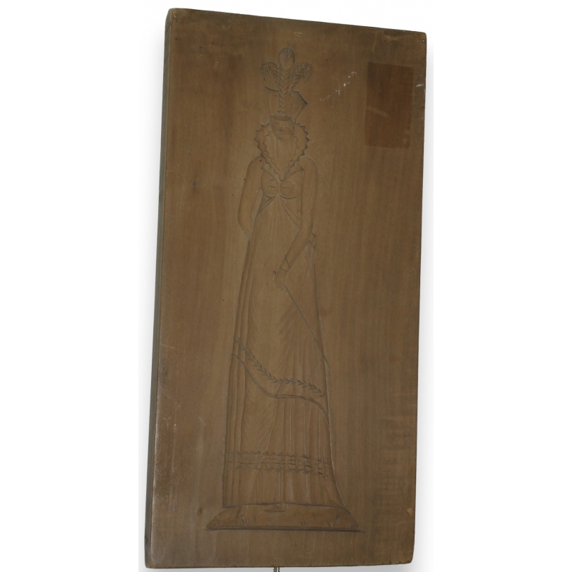 "Costumes" wooden confectionery mould at Moinat SA – Antiques and home décor