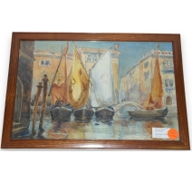 Aquarelle "Venise" signée CAMOLETTI