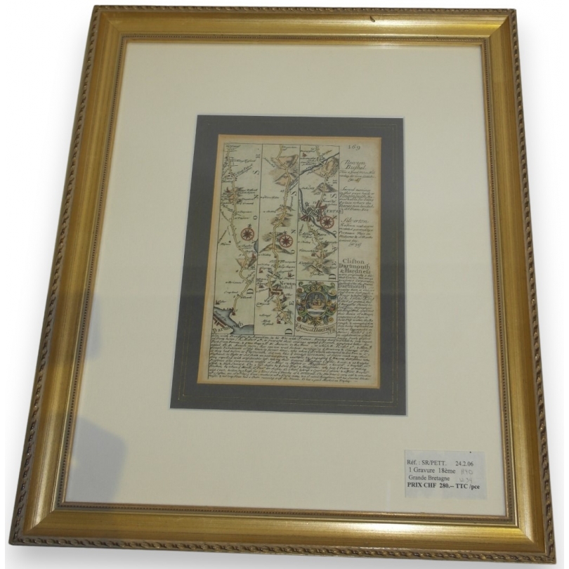 "Newton & Dartmouth" engraving  by Moinat SA  - Antiques and decorative items -  Engravings, lithographs