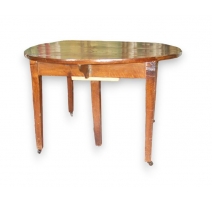 Table Directoire ronde avec 2 abattants.