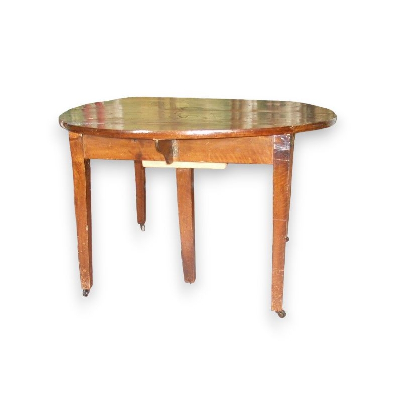 Table Directoire ronde avec 2 abattants.