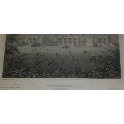 Gravure "Das neue Capitol (Washington)"  sur Moinat SA  - Antiquités décoration -  Gravures, Lithos