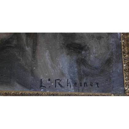 Paintings | Oil on panel, ‘Young Woman’, signed Moinat SA  – Antiques and home décor