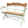  Banc de jardin pliable "Avignon", fer peint vert sur  Moinat SA  - Antiquités décoration