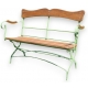 Banc de jardin pliable "Avignon", fer peint vert