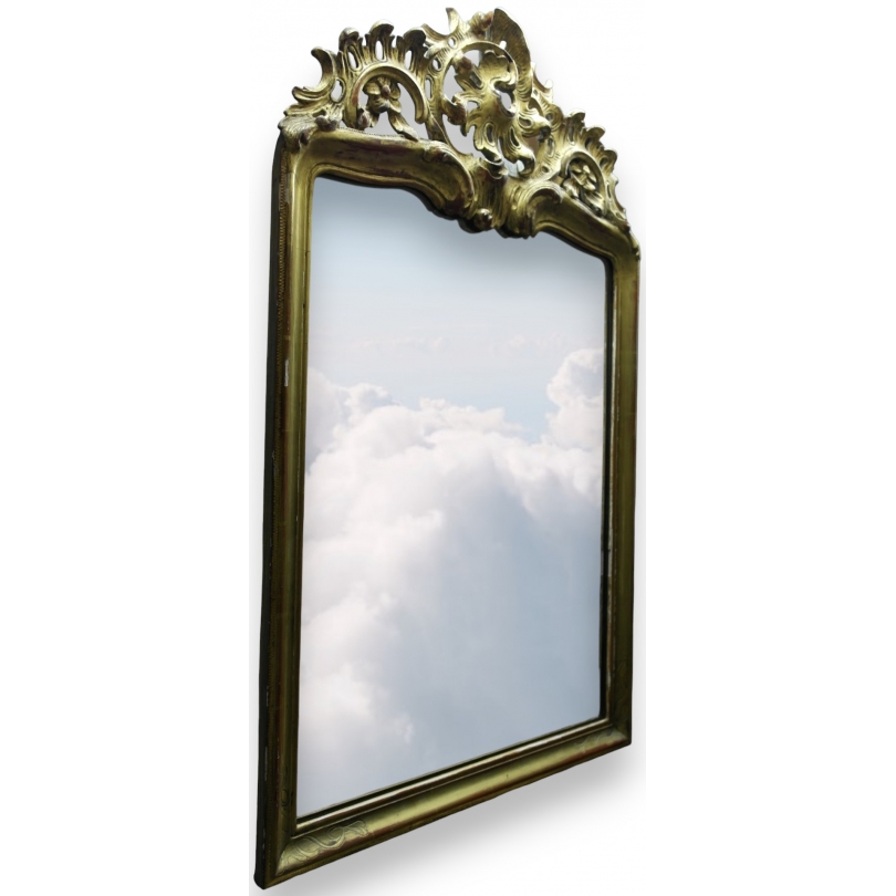  Miroir style Louis XV en bois sculpté sur  Moinat SA  - Antiquités décoration