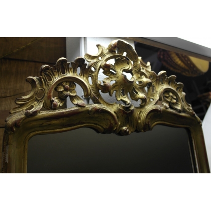  Miroir style Louis XV en bois sculpté sur  Moinat SA  - Antiquités décoration