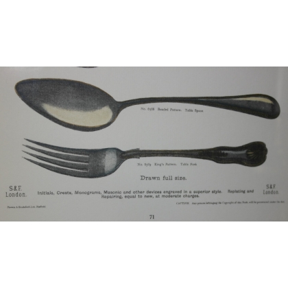 Paire de gravures "Couteaux,  sur Moinat SA  - Antiquités décoration -  Gravures, Lithos