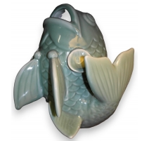 Poisson en porcelaine vert