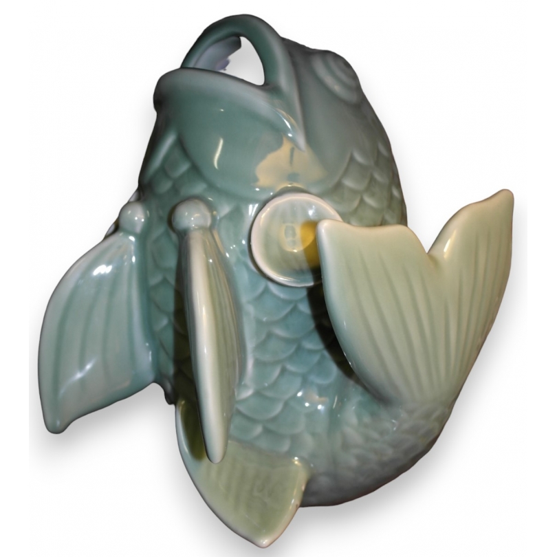 Poisson en porcelaine vert