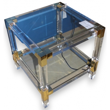  Table basse carrée modèle LUX en sur  Moinat SA  - Antiquités décoration