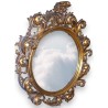  Miroir Rococo en résine dorée sur  Moinat SA  - Antiquités décoration