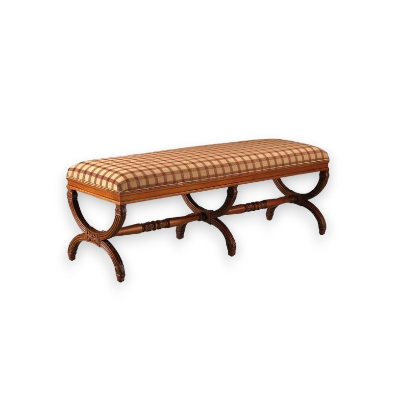 Neoclassical-style mahogany bench from  Moinat SA  - Antiques and home décor